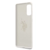 Etui U.S. Polo Assn. Silicone Collection na Samsung Galaxy S20 - białe