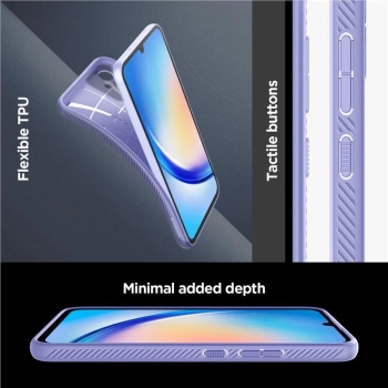 Etui Spigen Liquid Air na Samsung Galaxy A34 5G - fioletowe
