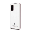 Etui U.S. Polo Assn. Shiny na Samsung Galaxy S20 - białe