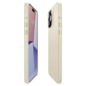Etui Spigen Thin Fit na iPhone 15 Pro - beżowe