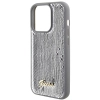 Etui Guess Sequin Script Metal na iPhone 15 Pro Max - srebrne