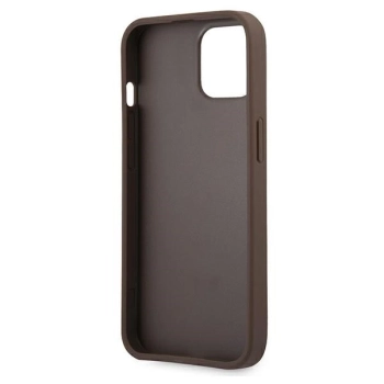 Etui Guess 4G Big Metal Logo na iPhone 13 - brązowe