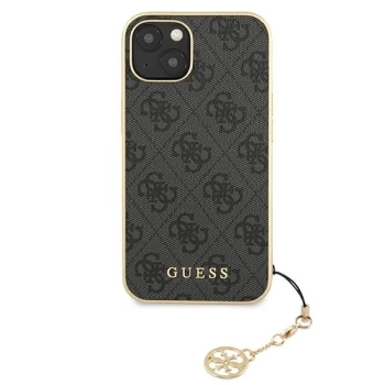 Etui Guess 4G Charms Collection na iPhone 13 - szare