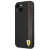 Etui Ferrari Carbon na iPhone 14 Plus - czarne