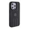 Etui Mercedes Stripes Pattern Leather MagSafe na iPhone 15 Pro Max - czarne