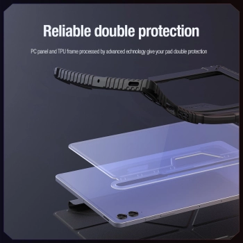 Etui Nillkin Bumper Leather Case Pro na Samsung Galaxy Tab S9 FE+ - czarne