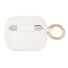 Etui Guess Silicone Glitter na AirPods Pro - białe