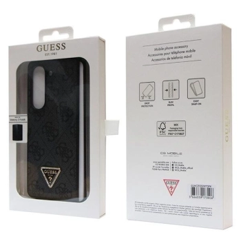 Etui Guess Leather 4G Diamond Triangle na Samsung Galaxy Z Fold 5 - czarne