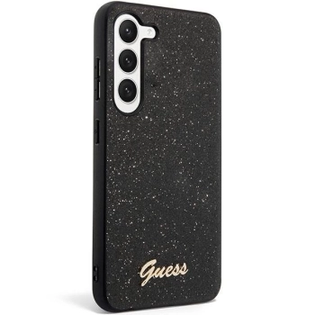 Etui Guess Glitter Script na Samsung Galaxy S23 - czarne