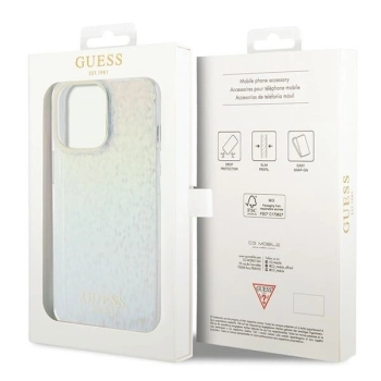 Etui Guess IML Faceted Mirror Disco Iridescent na iPhone 15 Pro Max - wielokolorowe