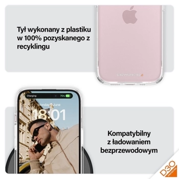 Etui PanzerGlass HardCase z D3O i certyfikatem Military Grade na iPhone 15 / 14 / 13 - przezroczyste