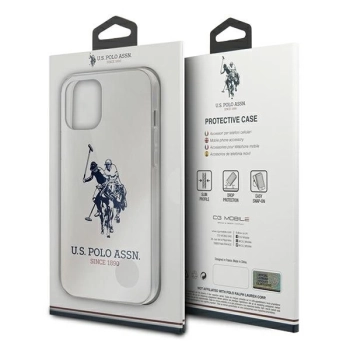 Etui U.S. Polo Assn. Shiny Big Logo na iPhone 12 Pro Max - białe