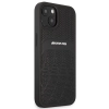 Etui AMG Leather Curved Lines na iPhone 13 - czarne