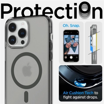 Etui Spigen Ultra Hybrid Mag z MagSafe na iPhone 14 Pro - matowo-czarne