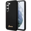 Etui Guess Silicone Vintage Gold Logo na Samsung Galaxy S23+ - czarne
