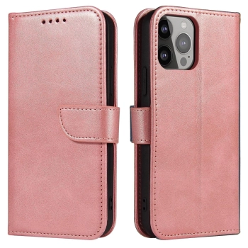 Etui Magnet Case do Samsung S24 Plus z klapką i portfelem - różowe