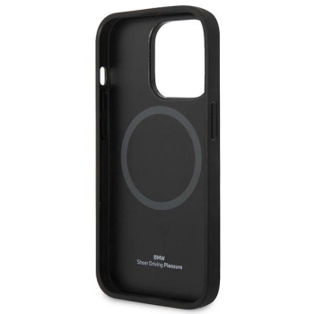 Etui BMW Signature Logo Imprint MagSafe na iPhone 14 Pro Max - czarne