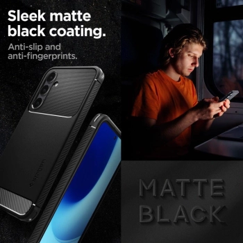 Etui Spigen Rugged Armor na Samsung Galaxy S23 FE - czarny mat