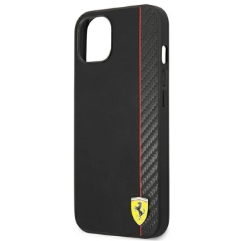Etui Ferrari On Track Carbon Stripe na iPhone 13 mini - czarne