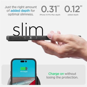 Etui Spigen Ultra Hybrid na iPhone 14 Pro Max - matowo-czarne