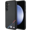 Etui BMW Carbon Tricolor Line MagSafe na Samsung Galaxy S24 - czarne