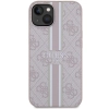 Etui Guess 4G Printed Stripes MagSafe na iPhone 14 Plus - różowe