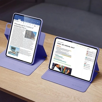 Etui ESR Rebound Hybrid na iPad Air 13'' 2024 - fioletowe