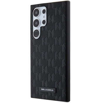 Etui Karl Lagerfeld Saffiano Mono Metal Logo na Samsung Galaxy S24 Ultra - czarne