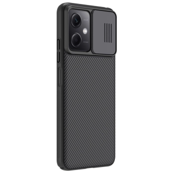 Nillkin CamShield Case etui do Xiaomi Redmi Note 12 5G / Poco X5 5G pokrowiec z osłoną na aparat czarne