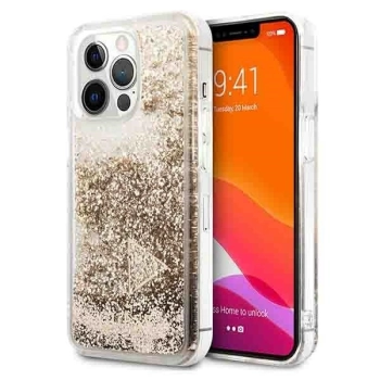 Etui Guess Glitter Charms na iPhone 14 Pro Max - złote