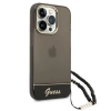 Etui Guess Translucent Pearl Strap na iPhone 14 Pro Max - czarne