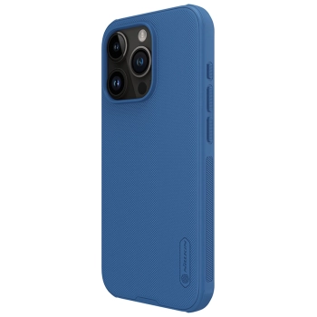 Wzmocnione etui do iPhone 15 Pro Nillkin Super Frosted Shield Pro - niebieskie