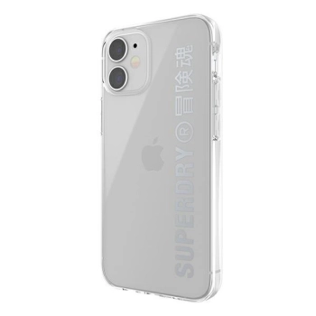 Etui SuperDry Snap na iPhone 12 mini - srebrne