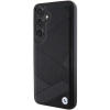Etui BMW Signature Leather Crossing Lines Pattern na Samsung Galaxy S24 - czarne