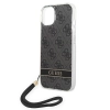 Etui Guess 4G Print Strap na iPhone 14 - czarne
