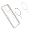 Etui Spigen Ultra Hybrid Mag z MagSafe na iPhone 15 Pro - matowy tytan naturalny