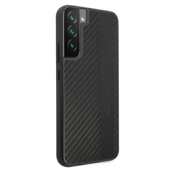 Etui AMG Carbon Stripe&Embossed na Samsung Galaxy S22 - czarne