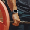 Kingxbar CYF134 2w1 pancerne etui Apple Watch SE, 6, 5, 4 (44 mm) ze stali nierdzewnej z paskiem czarne