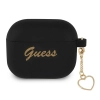 Etui Guess Silicone Charm Heart Collection na AirPods 3 - czarne