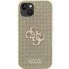 Etui Guess Perforated 4G Glitter do iPhone 15 - złote