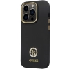 Etui Guess Silicone Logo Strass 4G na iPhone 14 Pro - czarne