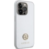 Etui Guess Strass Metal Logo do iPhone 15 Pro Max - srebrne