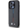 Etui BMW M Quilted Tricolor MagSafe na iPhone 15 Pro - szare