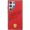 Etui Ferrari Big SF Perforated na Samsung Galaxy S24 Ultra - czerwone