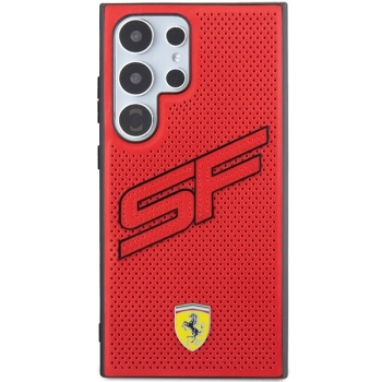 Etui Ferrari Big SF Perforated na Samsung Galaxy S24 Ultra - czerwone