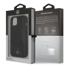Etui Mercedes Leather Perforated Area na iPhone 13 mini - czarne
