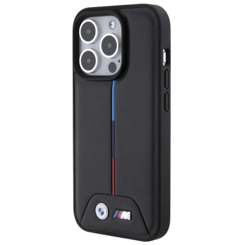 Etui BMW Quilted Tricolor na iPhone 15 Pro Max - czarne