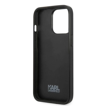 Etui Karl Lagerfeld Flower Ikonik Karl na iPhone 13 Pro Max - szare
