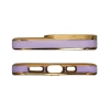 Fashion Case etui do Xiaomi Redmi Note 11 Pro żelowy pokrowiec ze złotą ramką fioletowy