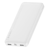 Baseus Bipow powerbank z wyświetlaczem 10000mAh 15W biały (Overseas Edition) + kabel USB-A - Micro USB 0.25m biały (PPBD050002)